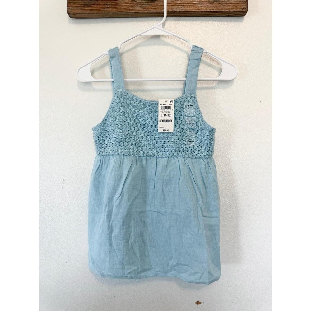 Epic threads girls size Large 14-16 tank top short sleeve fisherman fairy boho